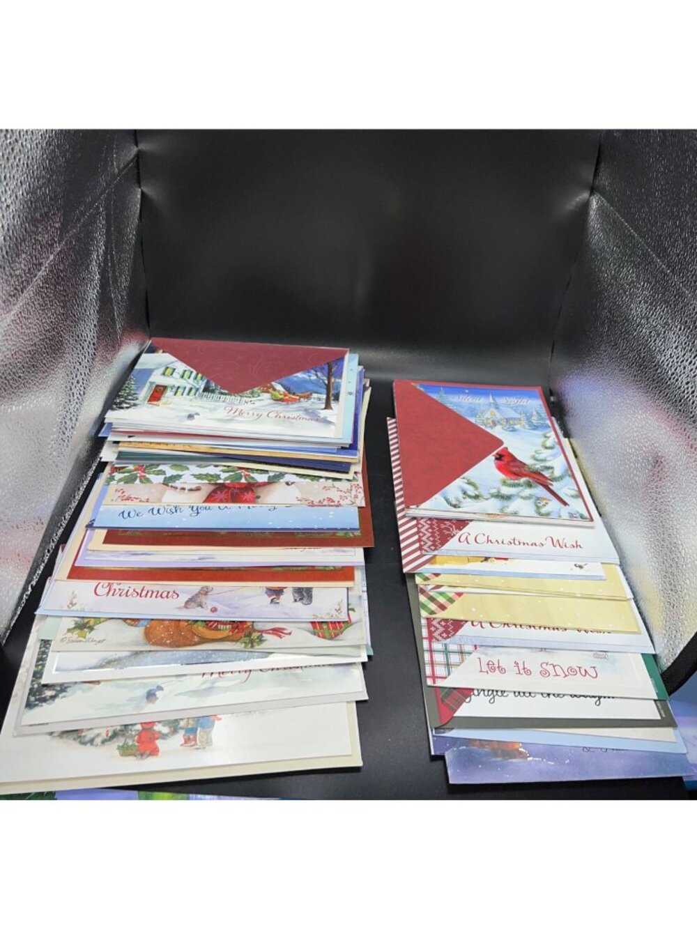 50 VTG Holiday Greeting Cards Set Decorative Envelopes Asst. 80’s/90’s designs